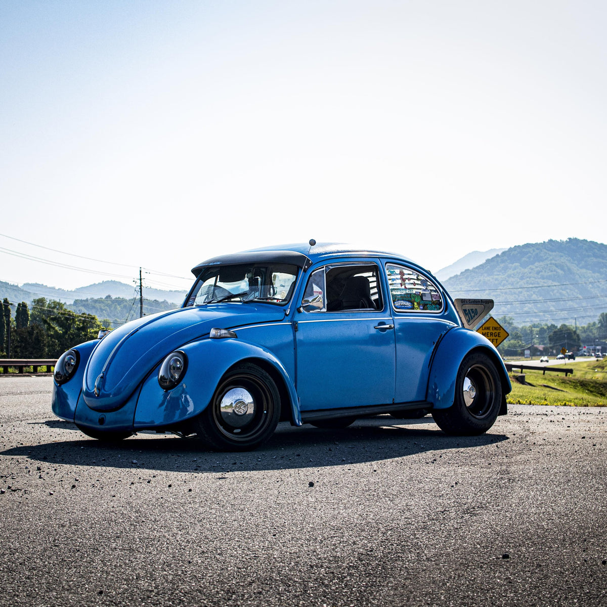 AJ Batista’s blue 1972 Volkswagen Beetle