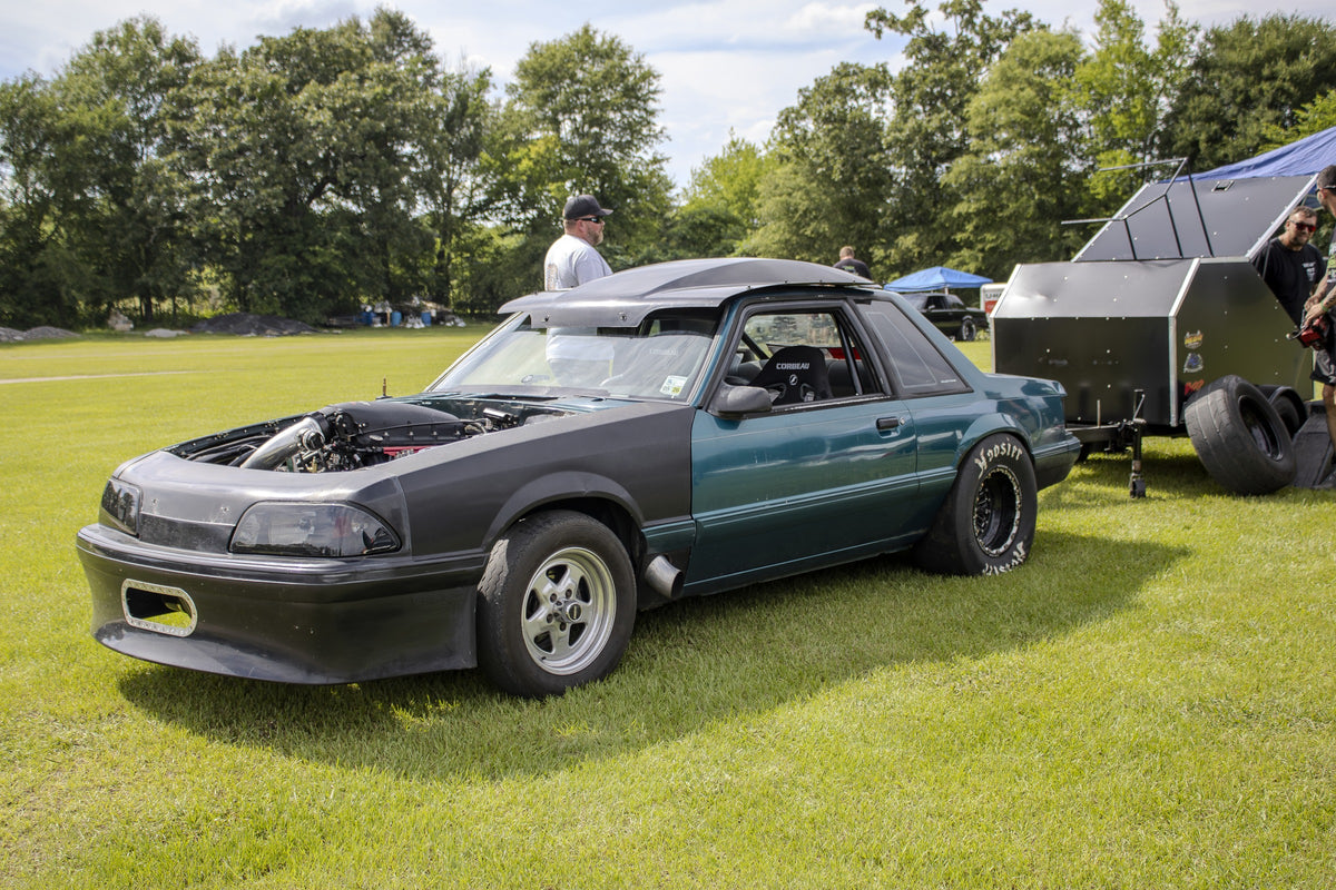 Bradley Aydell’s teal 1993 Foxbody coupe