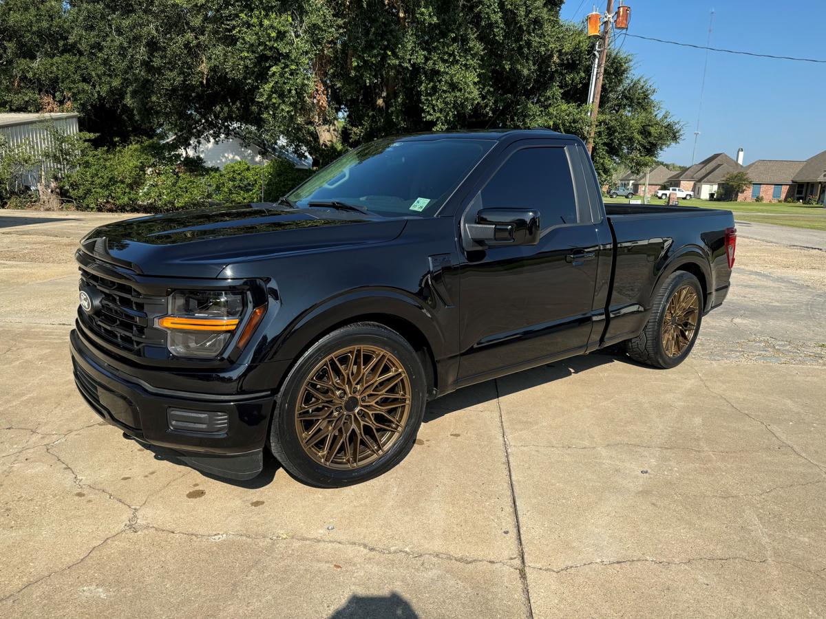 Corey Guidry’s black 2024 Ford F-150, NOT FAS